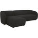 Faye Black Sectional, Left